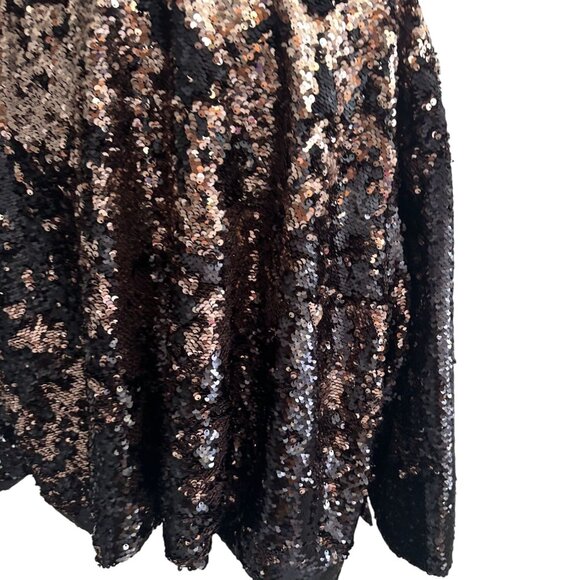 TORRID Reversible Black Metallic Sequin Blazer Jacket Size 3X/4X - Picture 6 of 8